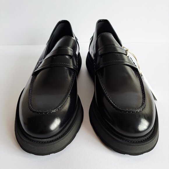 NEW Fradi Men\'s Black Leather Italian Loafers Shoes Size 44 / US 11 main image 16